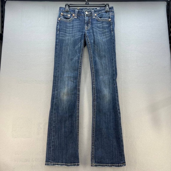 Miss Me Women's Bootcut Jeans Size 27 Button Flap Pockets Y2K - Picture 3 of 15
